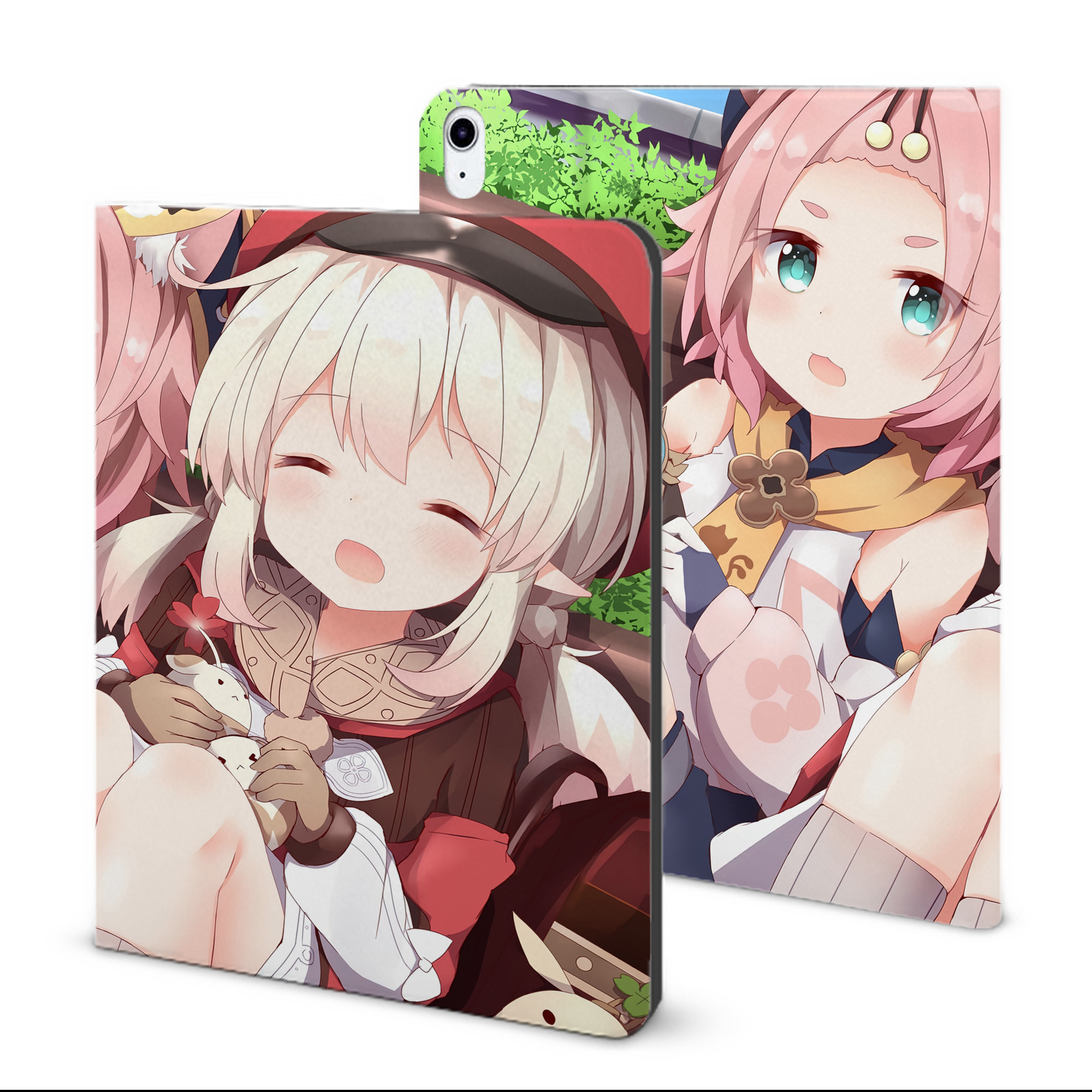 げんし神 genshin IPad ケース ブック型 PUレザー TPU 耐衝撃 軽量 薄型 ペン収納なし 全面保護 IPad 各モデル対応